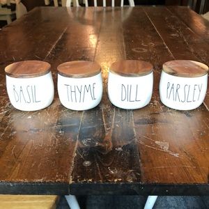 NWOT Rae Dunn Herb Cellar Jars